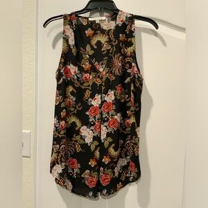 Rose + Olive sleeveless blouse